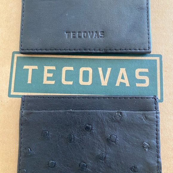 Tecovas New Black Ostrich Cardcase wallet - Picture 4 of 7